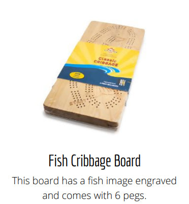 Fish Cribbage Board - Handcrafted