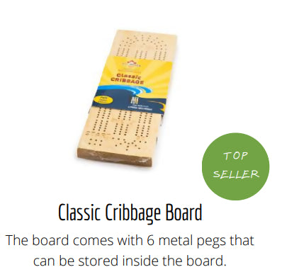 Classic Cribbage Board - Handcrafted