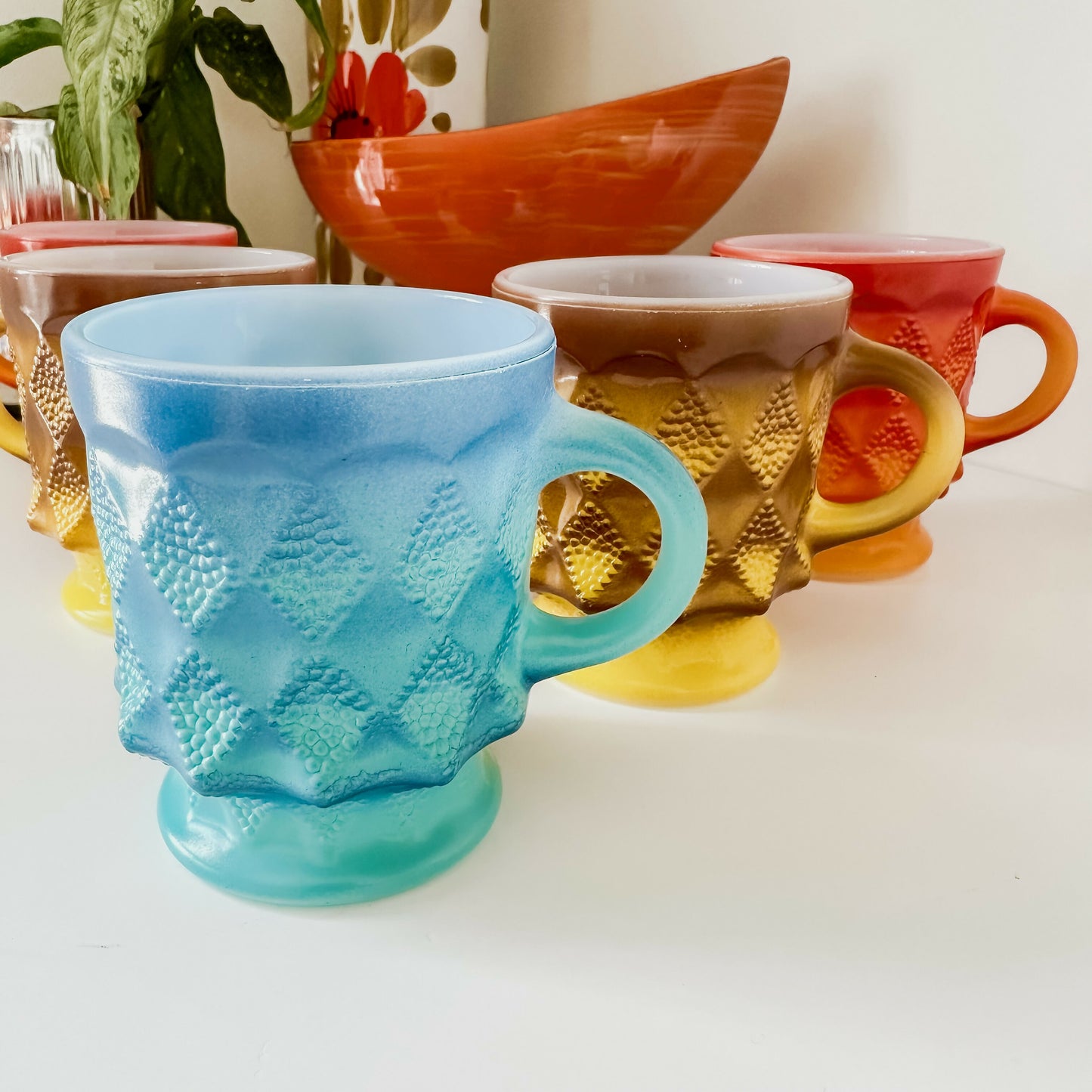 Fire King Kimberly Mugs