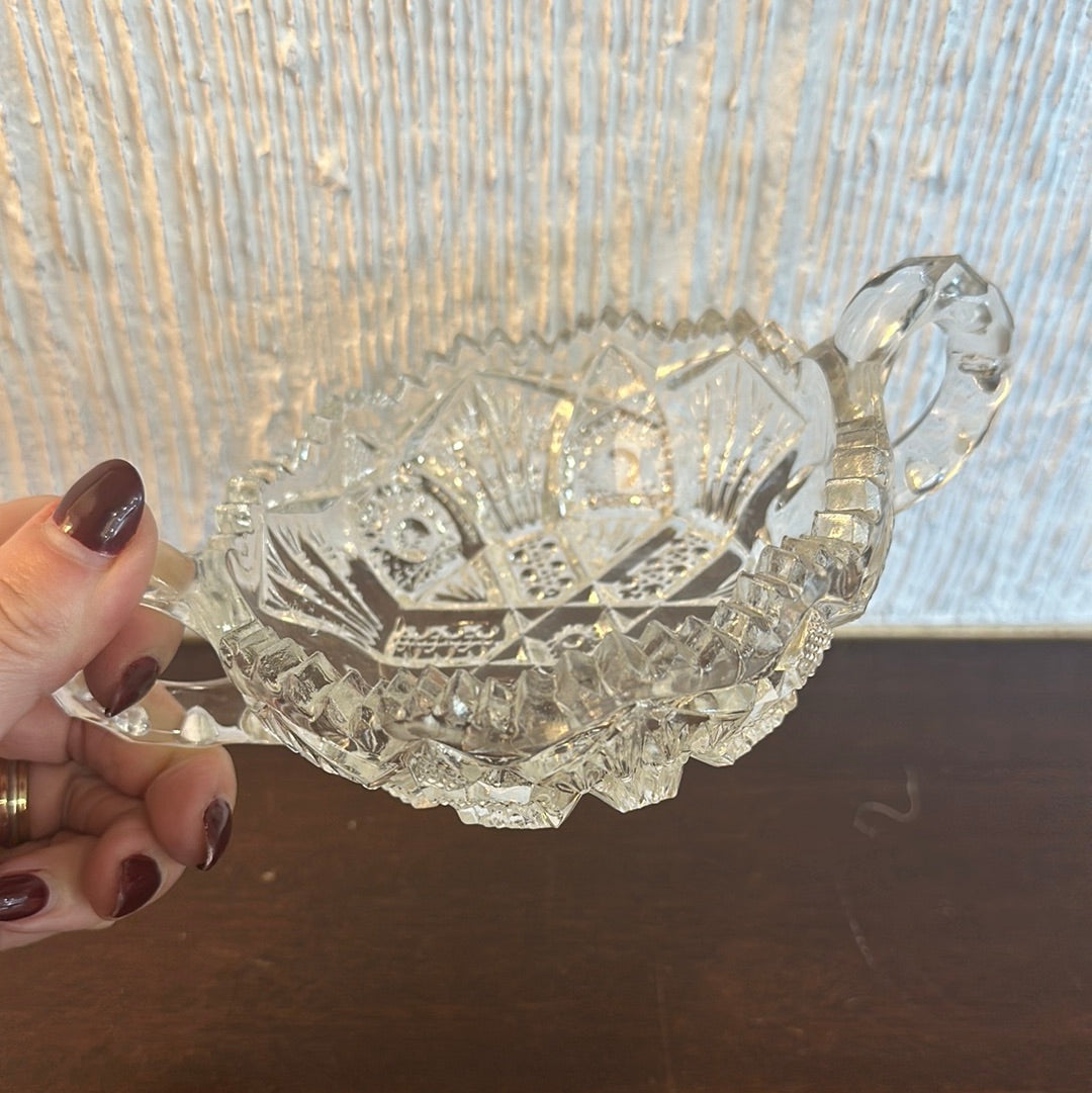 Decorative Crystal Handled Candy Dish