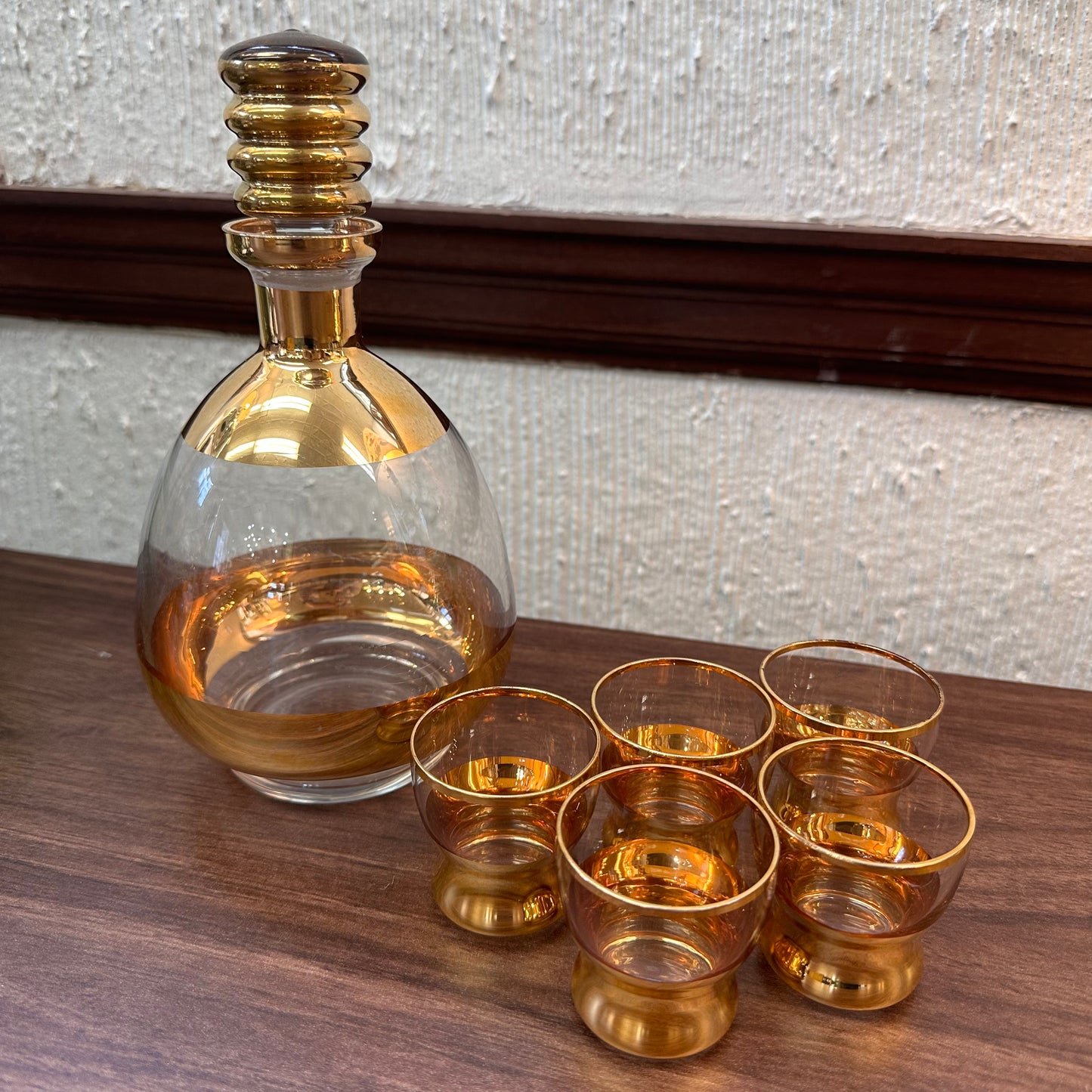 Gold Gilt MCM Decanter Set