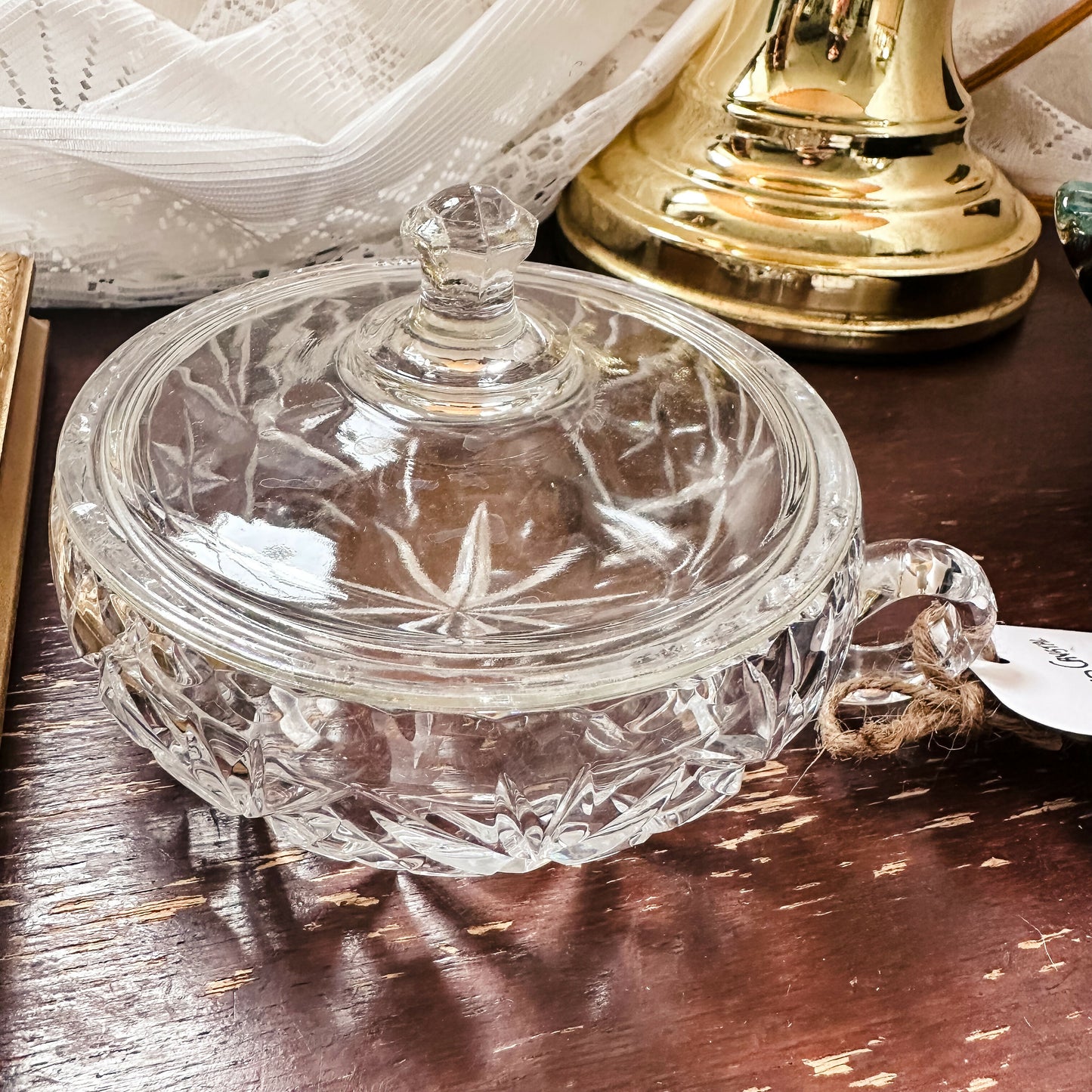 Crystal Lidded Serving Dish