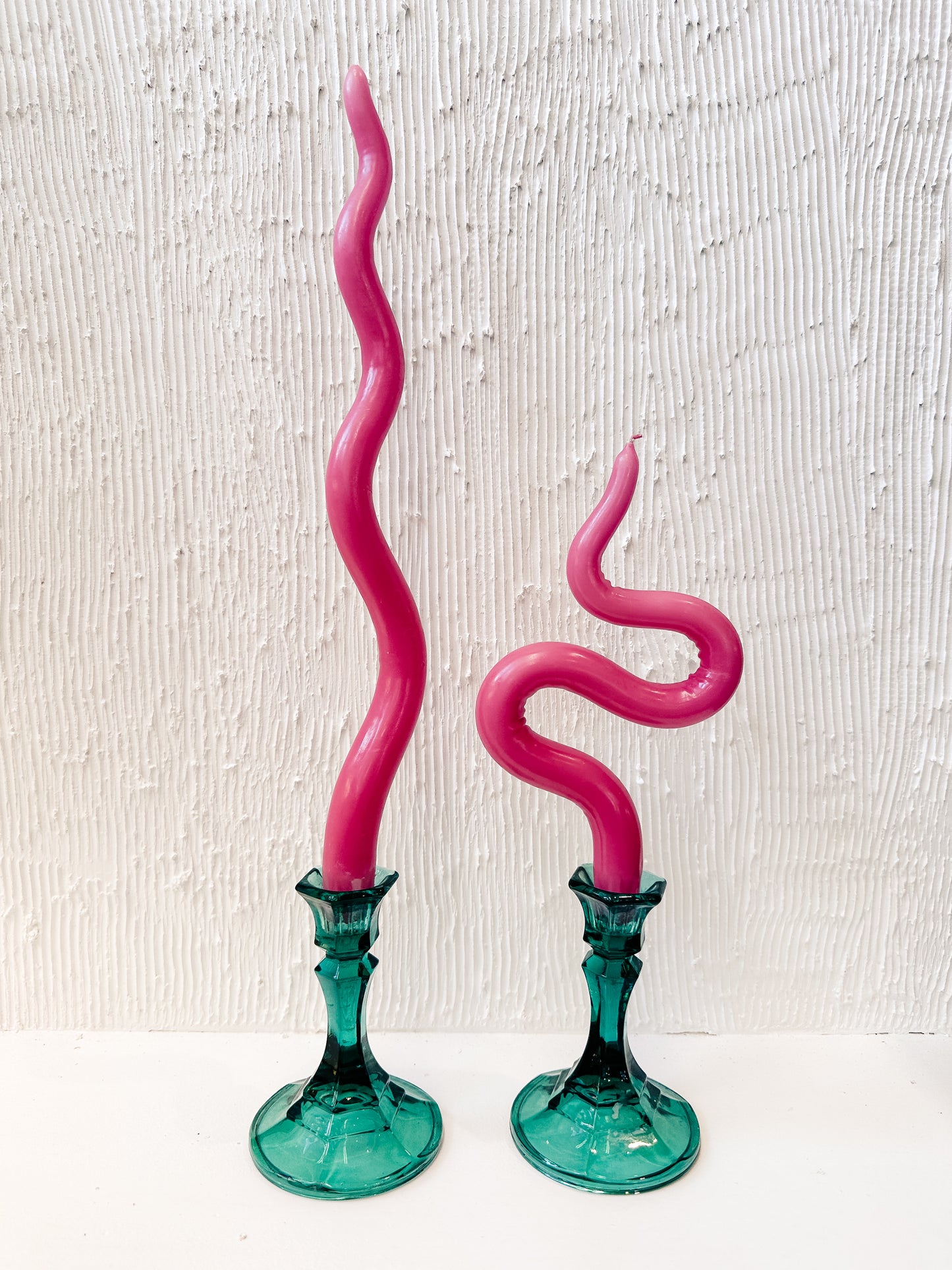 Emerald Candlestick Duo