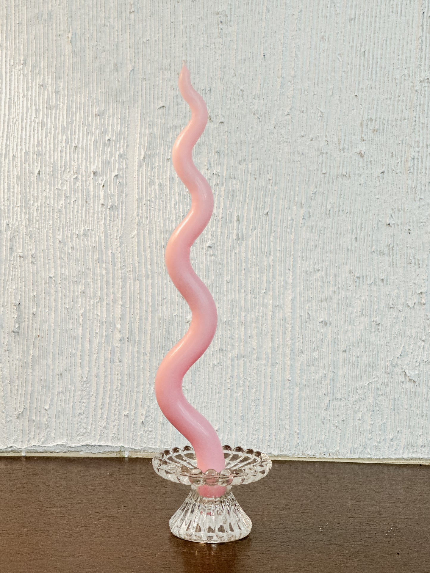 Viisiionss Baby Pink Candles - 15 inch Ripples