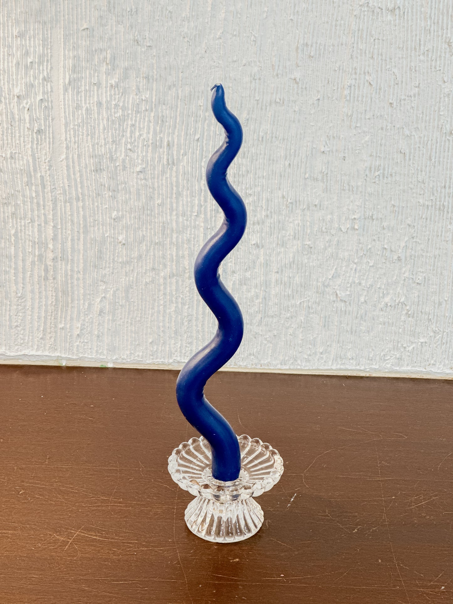 Viisiionss Midnight Blue Candles - 15 inch Ripples