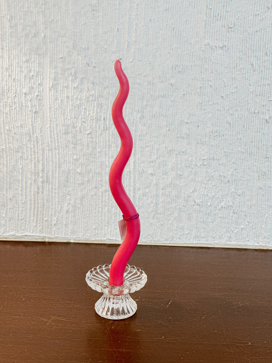 Viisiionss Hot Pink Candles - 15 inch Waves