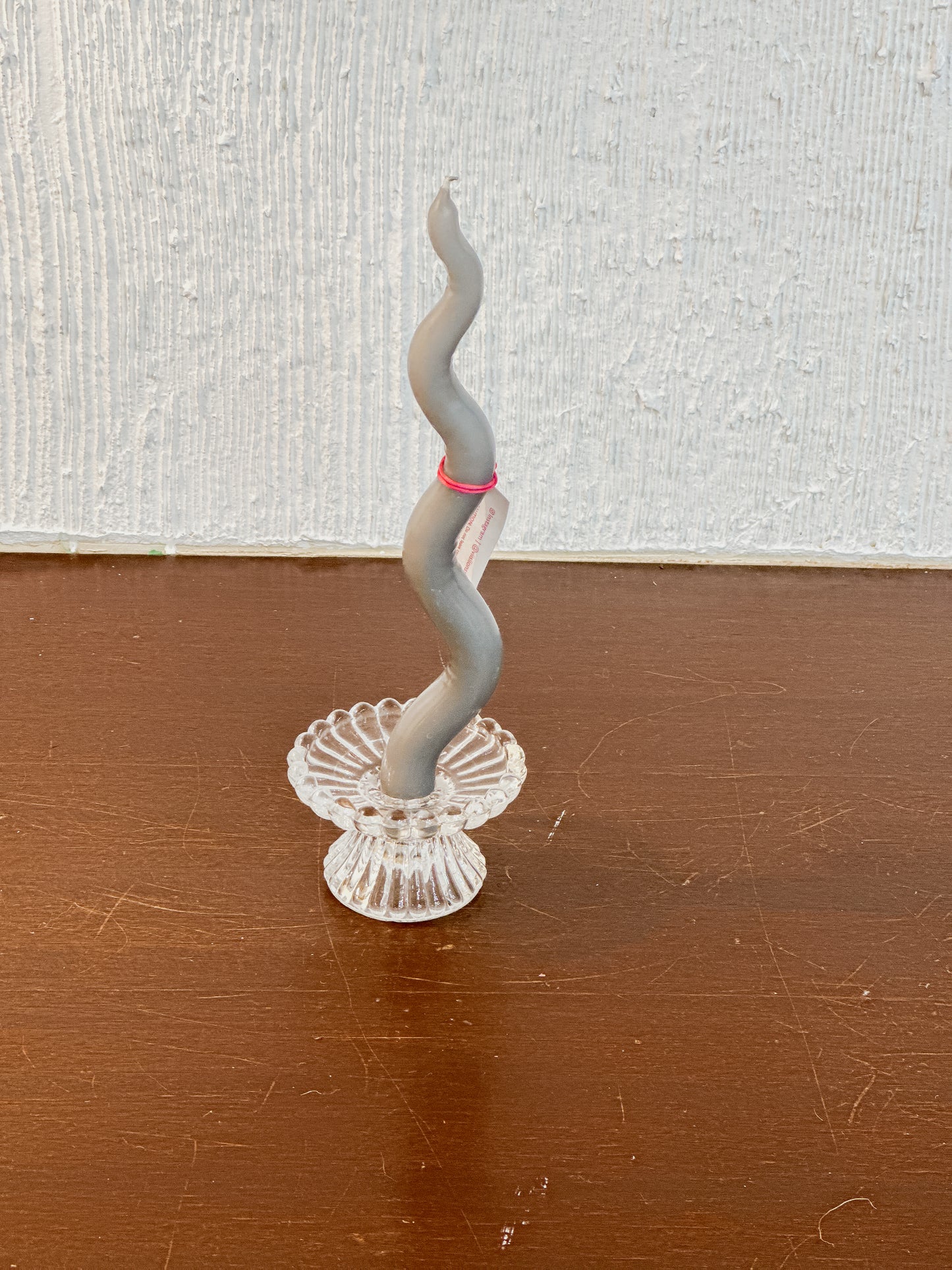 Viisiionss Dove Grey Candles - 12 inch Ripples