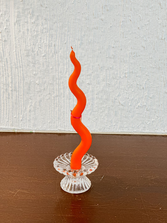 Viisiionss Orange Crush Candles - 12 inch Ripples