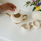 Ellgreave Iridescent Ivory Tea Set