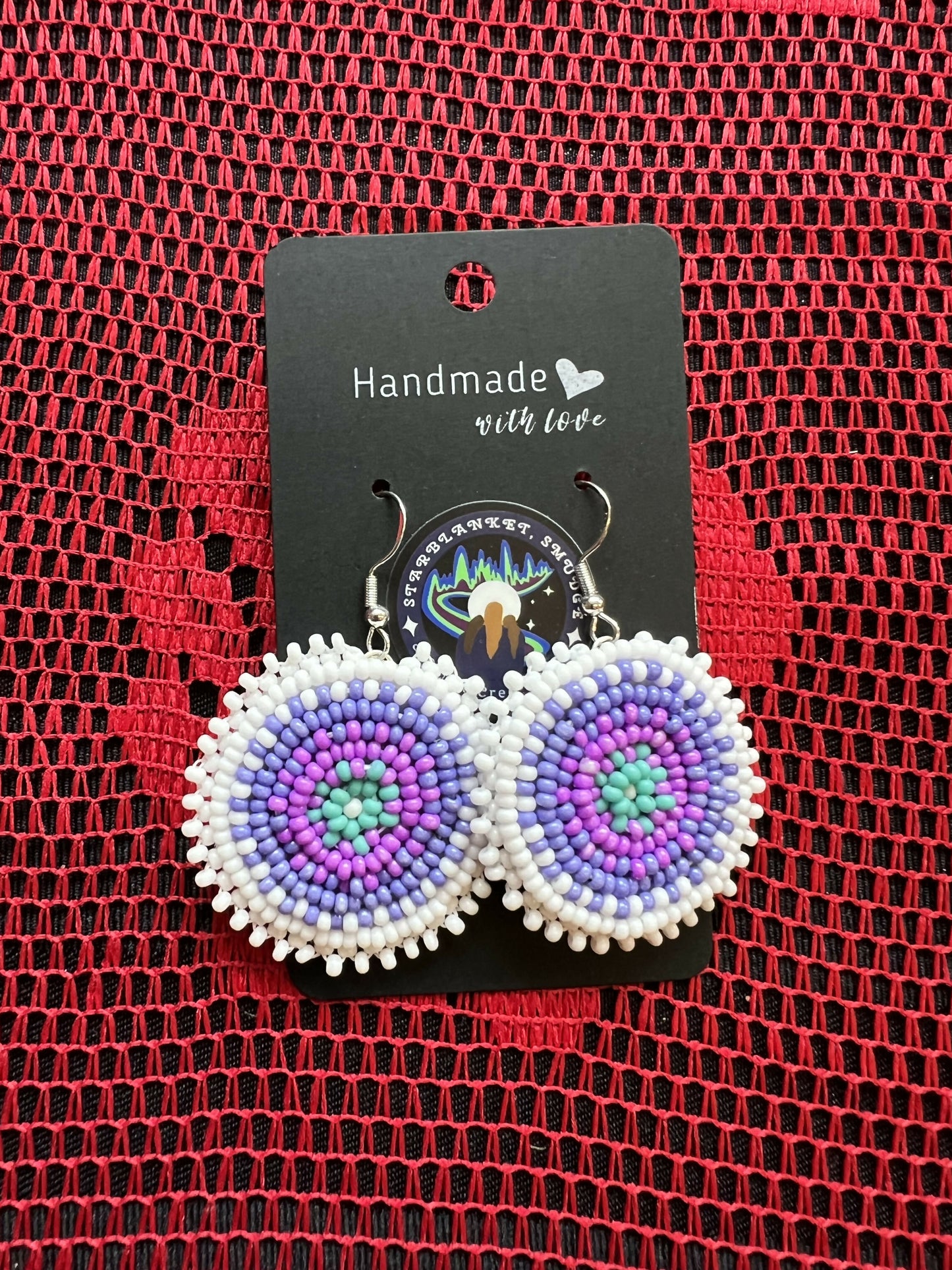 Round Beaded Earrings