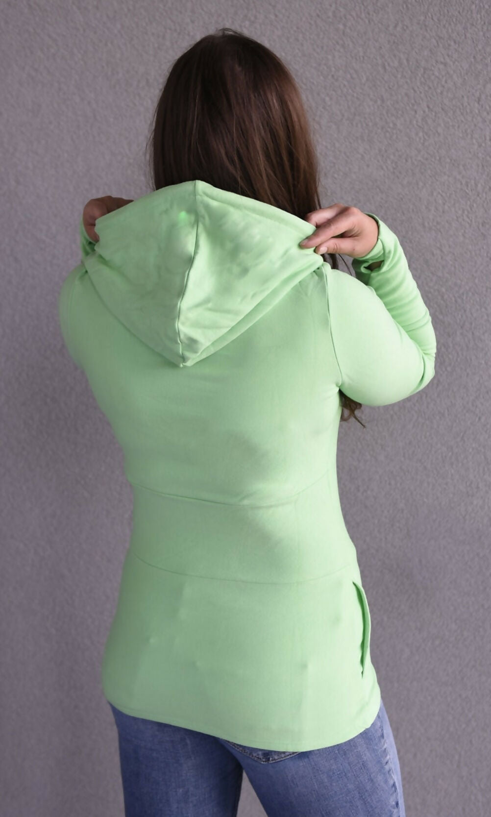 Hoody- Lime Green with Rose Gold