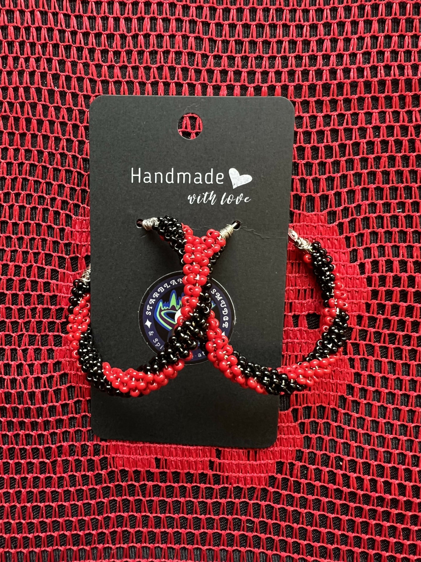 Beaded Hoop Earrings