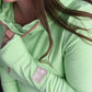 Hoody- Lime Green with Rose Gold