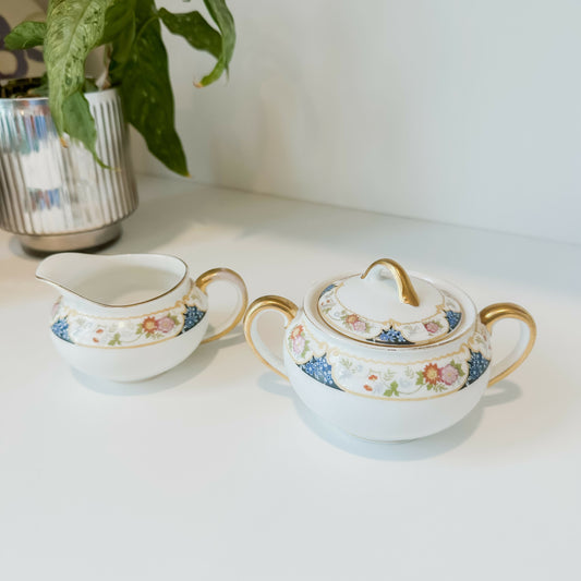 Noritake Gold Accented Floral Set