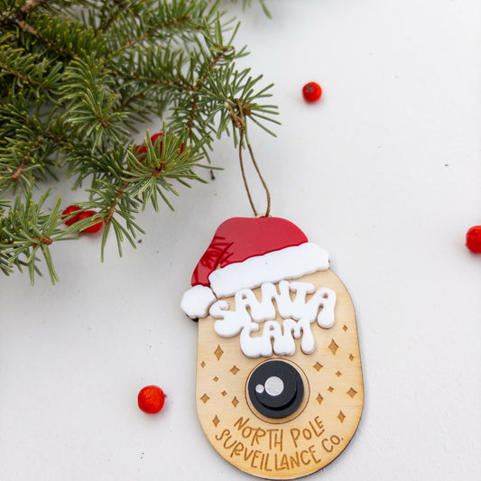 Santa Cam l Christmas Ornament