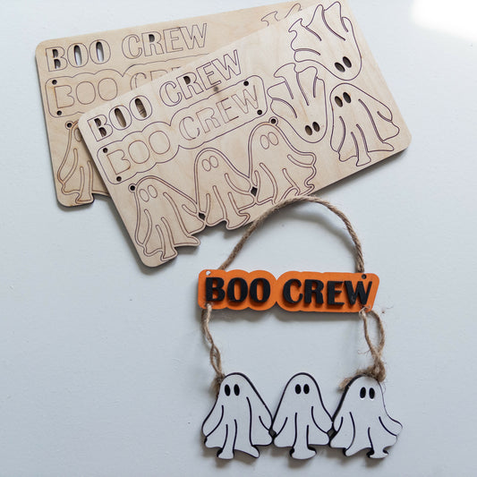 DIY Kit Boo Crew l Wood Sign