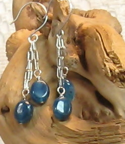 Apatite Argentium Sterling Silver Earrings