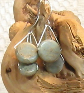 Aqua Terra Argentium Sterling Silver Earrings