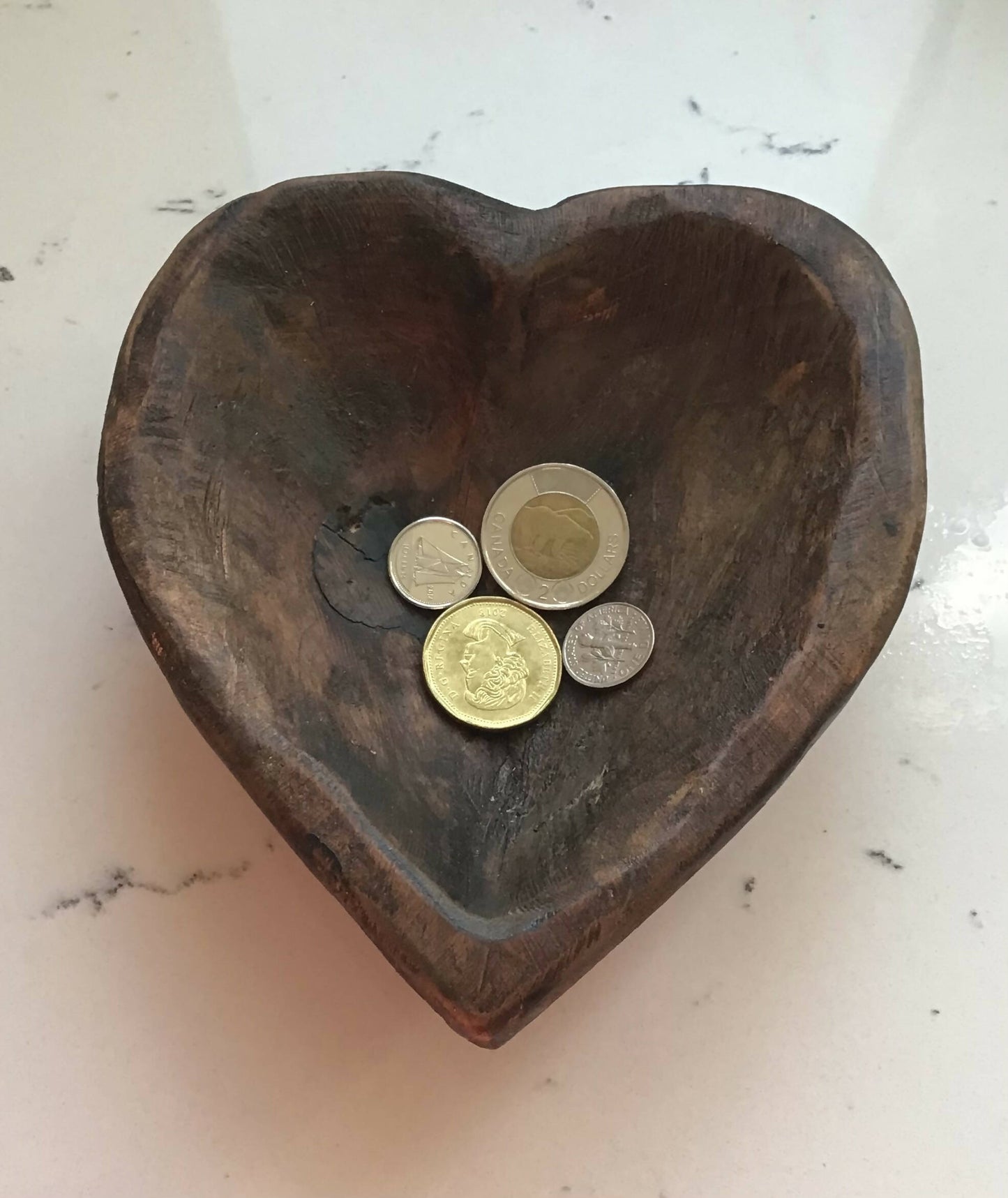 SALE - Sweetheart Wood Dough Bowls