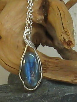 Labradorite Argentium(R) Sterling Silver Necklace