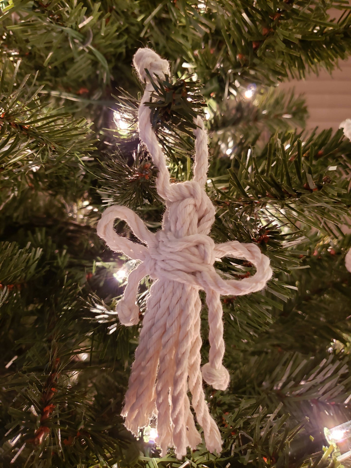 Macramé Christmas Ornament Angel