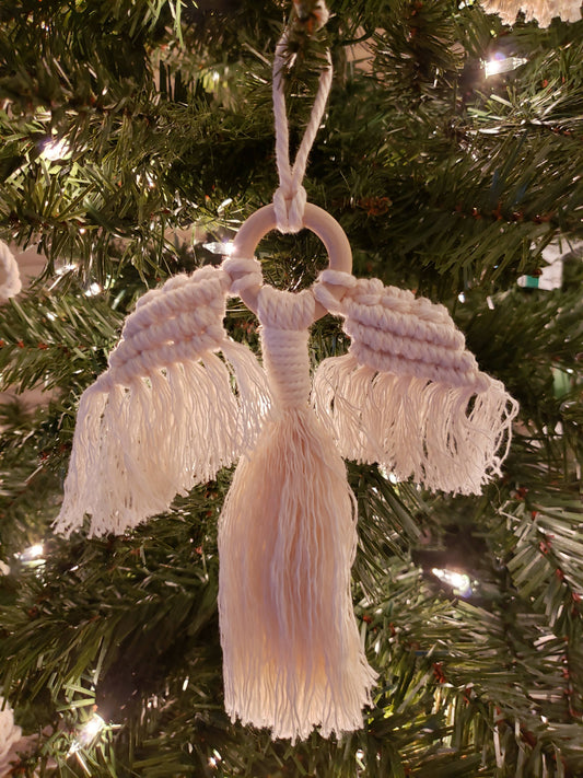 Macramé Christmas Ornament Angel