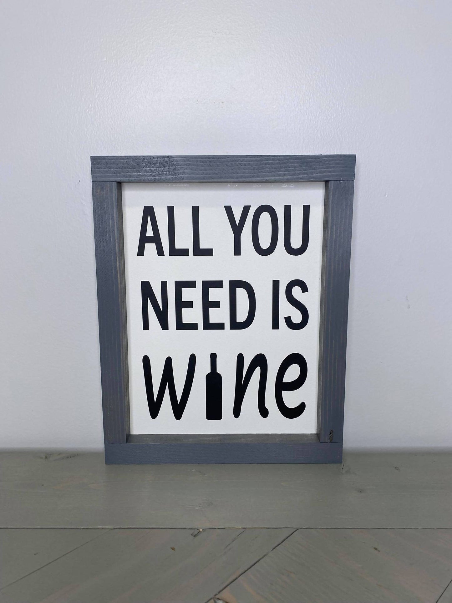 All You Need Is Wine Sign