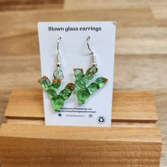 Blown Glass Earrings, various