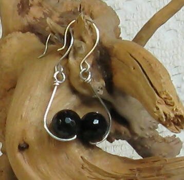 Onyx Argentium(R) Sterling Silver Earrings