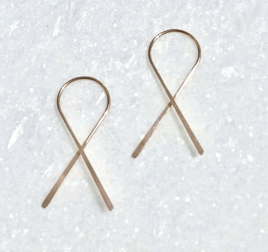 RG Ribbon Earrings E084-RG