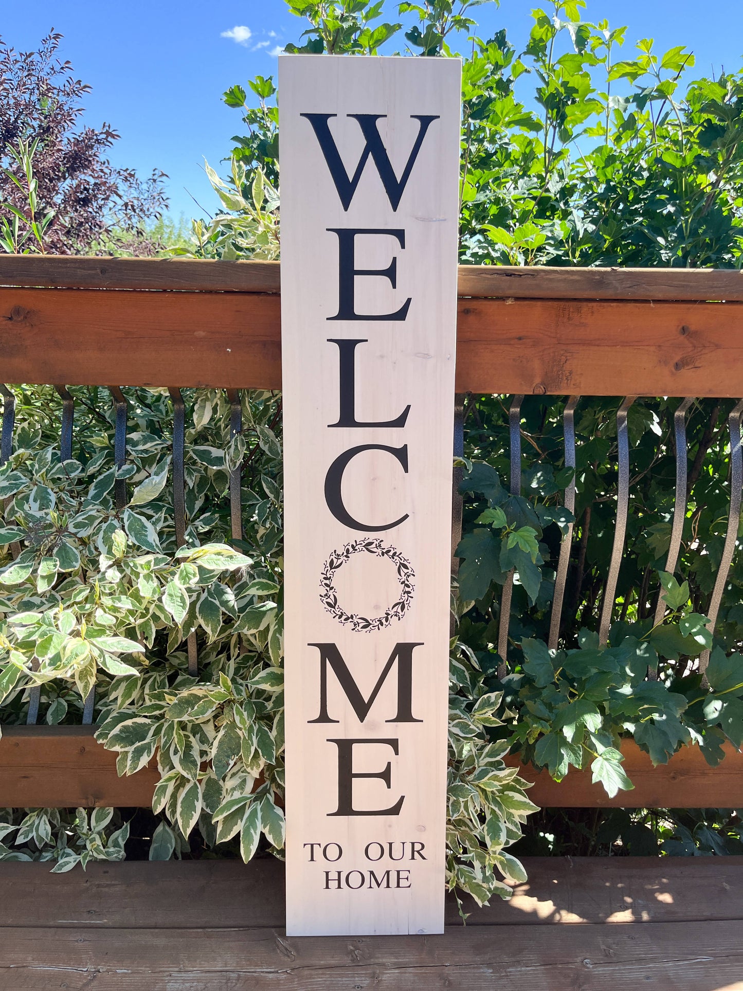 Welcome Sign - 4 foot Welcome to our home