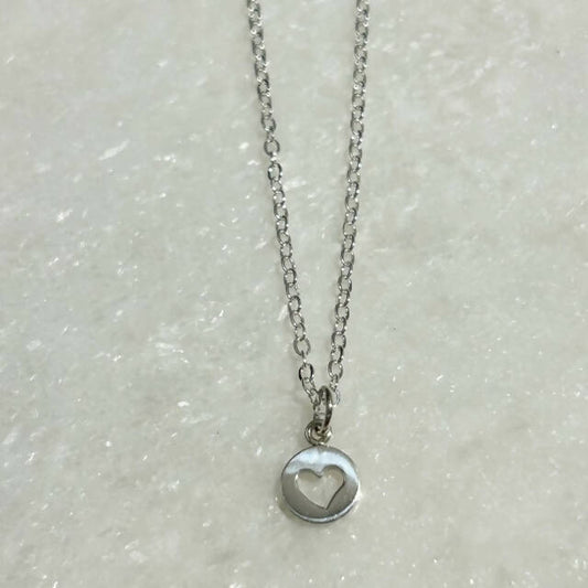 SS Open Heart Necklace NS197-SS