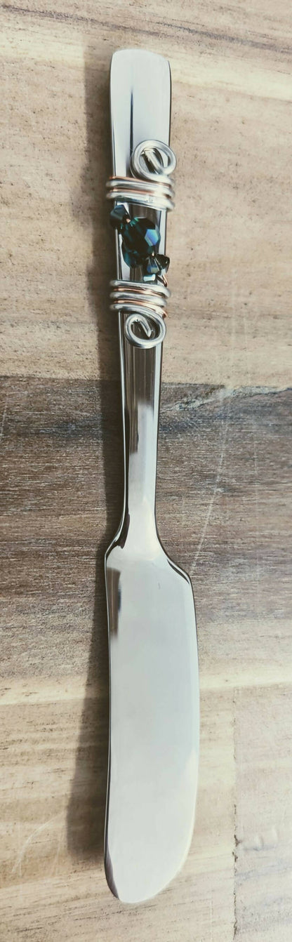 Dazzling Gourmet Pate-Butter Knife/Cocktail Fork/Condiment Spoon