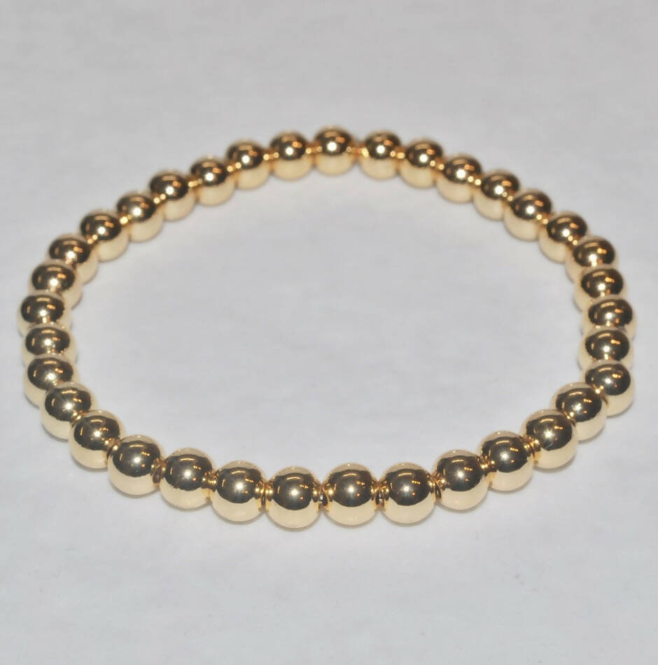 Gold Plated Stretch Bracelet B093-GF