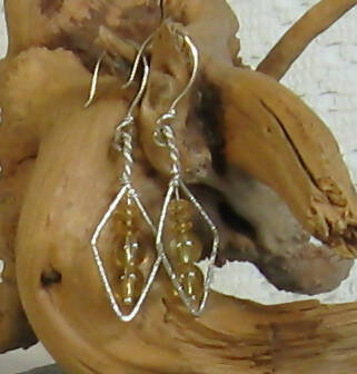 Citrine Argentium (R) Sterling Silver Earrings