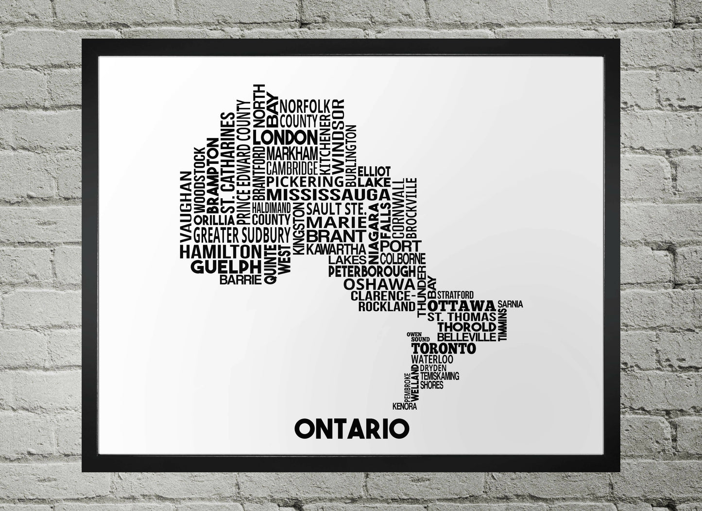 Ontario Cities Map