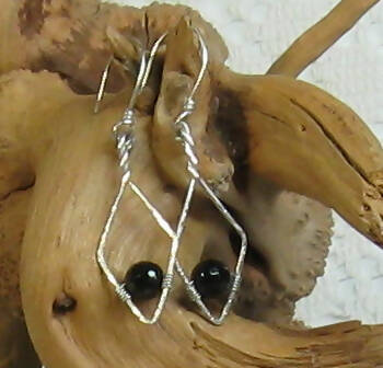 Onyx Argentium(R) Sterling Silver Earrings