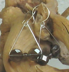 Smoky Quartz Argentium(R) Sterling Silver Earrings