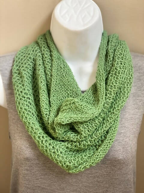 Alpaca-silk knit scarf