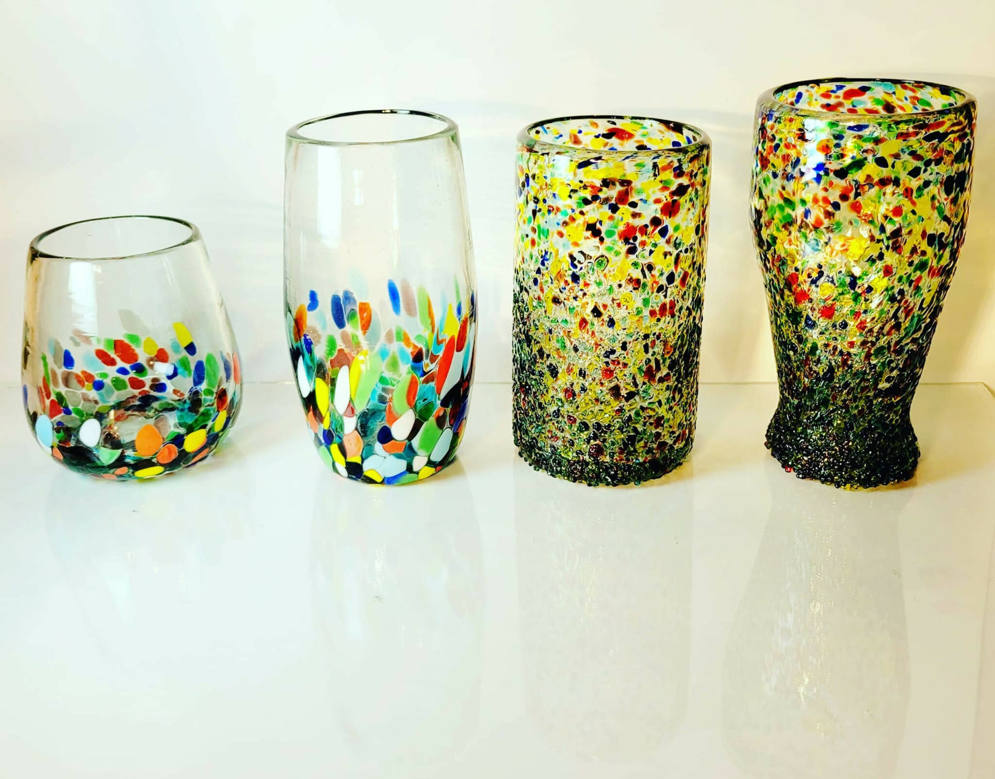 BARRIL COLORFUL TUMBLER Recycled blown glass