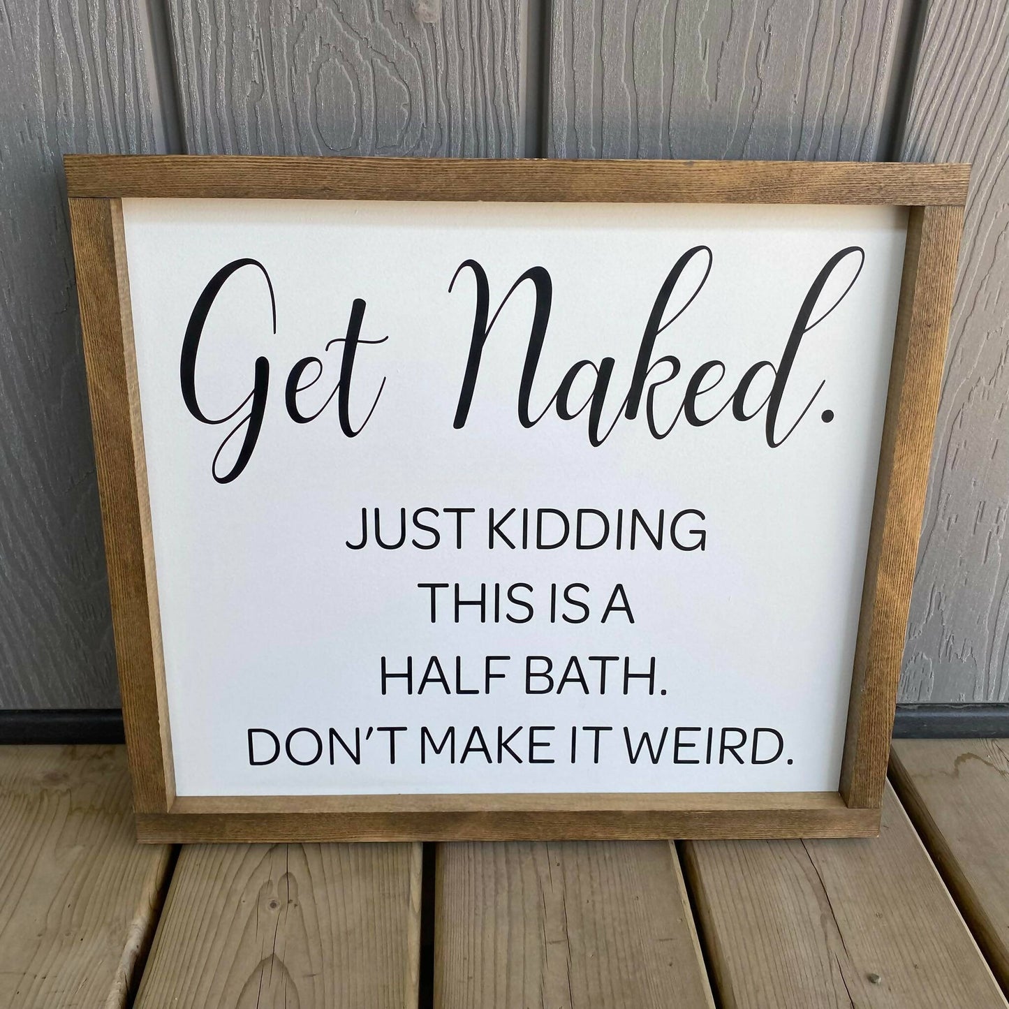 Get Naked Sign