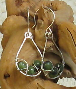 BC Jade Argentium(R) Sterling Silver Earrings