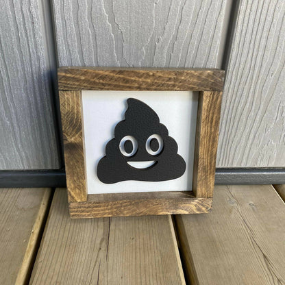 Poop Emoji 3D Sign