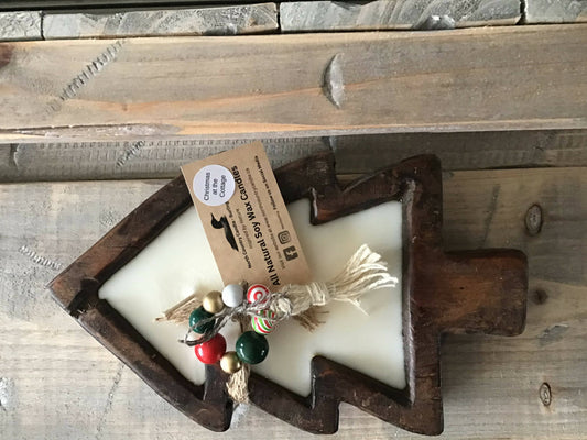 Christmas in July Sale-Christmas at the Cottage-Dough Bowl Candle