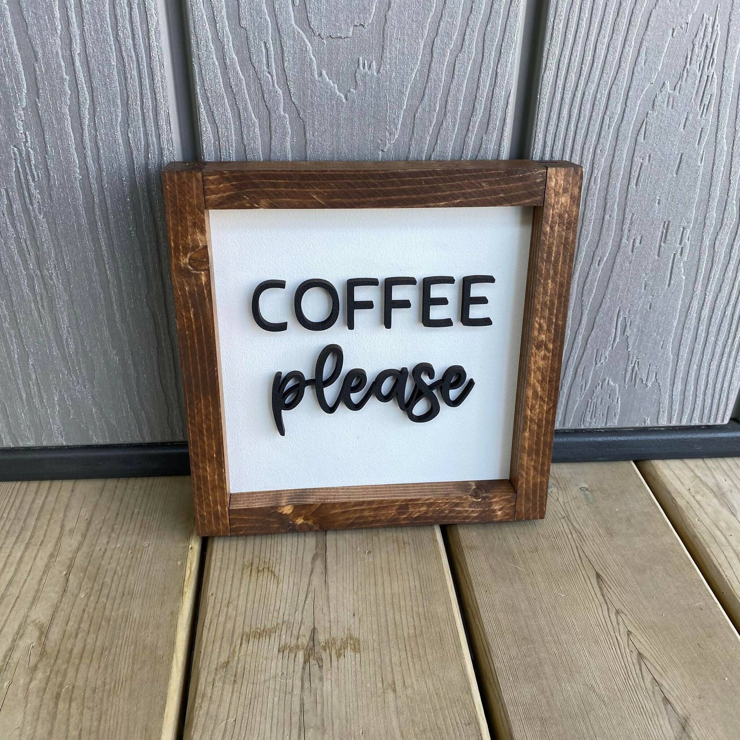 Coffee Please 3D Sign