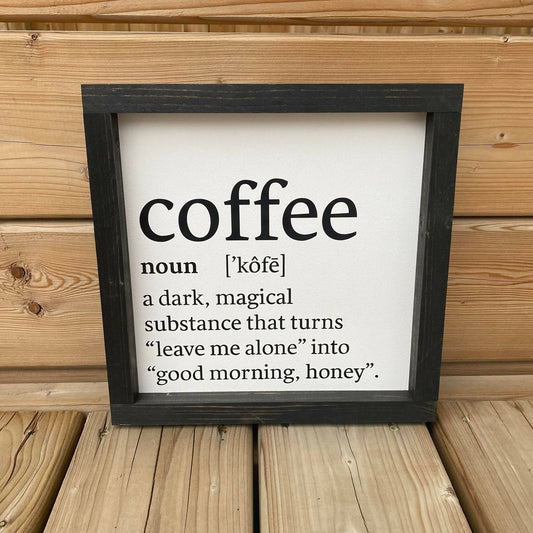 Coffee Def'n Sign