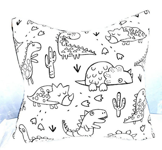 Dino-Mite Colour Me Cushion