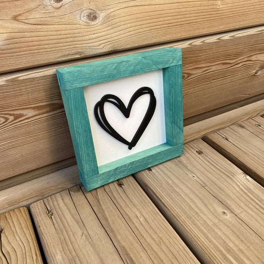 Heart 3D Sign - 6"