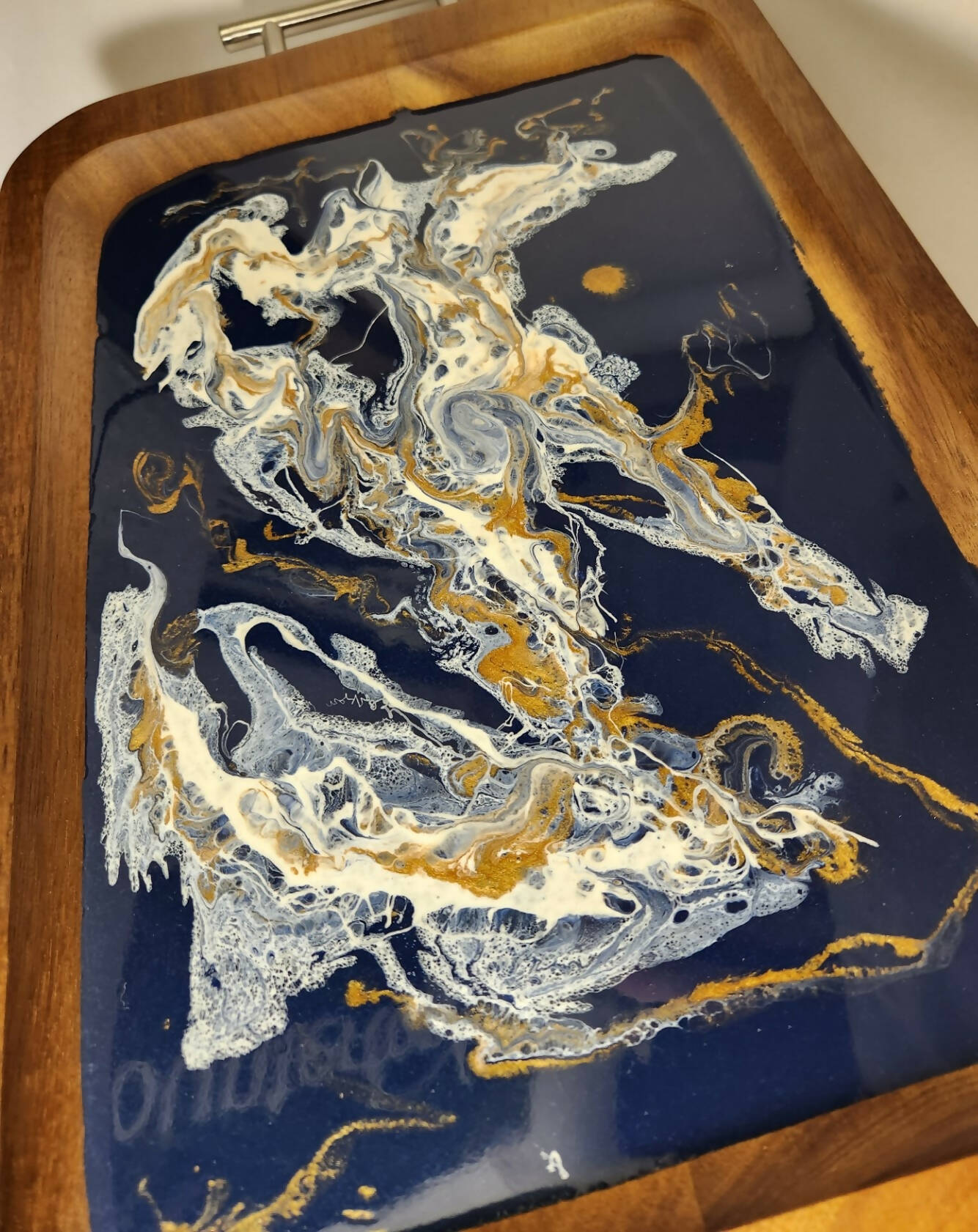 Navy Resin Tray