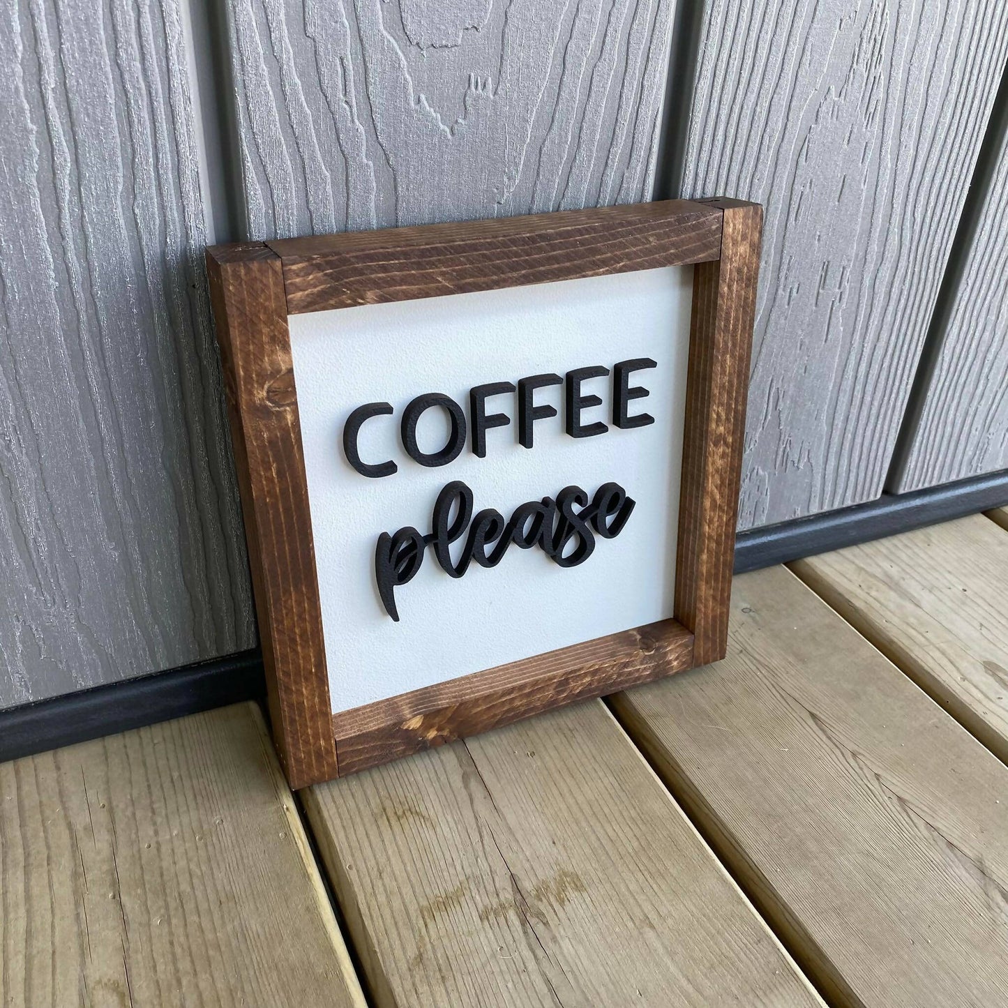 Coffee Please 3D Sign